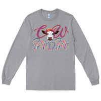 Heather Grey Cow Mom Long Sleeve Tee - Bettercallsaul