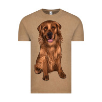 Vintage Coffee labrador Vintage Tee - JahusDesignShop