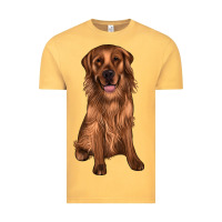 Vintage Mustard labrador Vintage Tee - JahusDesignShop