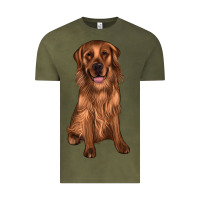 Vintage Olive labrador Vintage Tee - JahusDesignShop