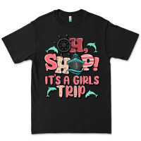 Black oh ship it's a girls trip Premium Tee - MaliasSmallBusiness