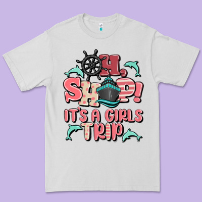 Oh Ship It's A Girls Trip Premium Tee Designed By Maliassmallbusiness