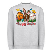 Happy Easter Sports With Butterfly Heavyweight Sweatshirt | Teevron