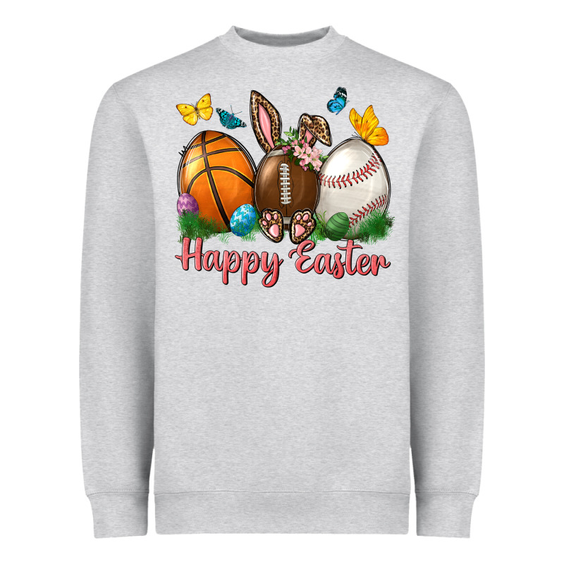 Happy Easter Sports With Butterfly Heavyweight Sweatshirt by NancyCooperArtShop | Teevron