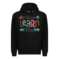 Black y'all gonna learn today Premium Hoodie - OliviaCreatesArt