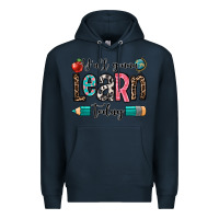 Navy y'all gonna learn today Premium Hoodie - OliviaCreatesArt