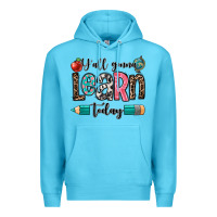 Ocean Blue y'all gonna learn today Premium Hoodie - OliviaCreatesArt