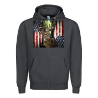Smoke usa deer hunting woods Zipper Hoodie - CowGirlArtShop