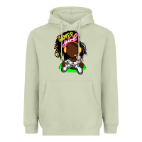 Black Gamer Girl Heavyweight Hoodie | Teevron