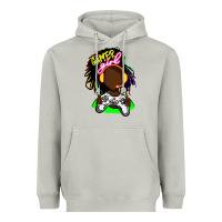 Moon Dust black gamer girl Heavyweight Hoodie - FaDigitalArtStudio