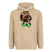 Mushroom black gamer girl Heavyweight Hoodie - FaDigitalArtStudio