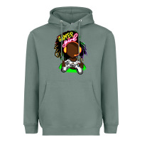 Sage black gamer girl Heavyweight Hoodie - FaDigitalArtStudio