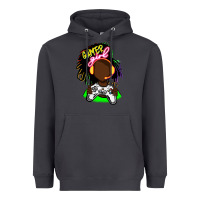 Smoke black gamer girl Heavyweight Hoodie - FaDigitalArtStudio