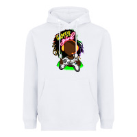 White black gamer girl Heavyweight Hoodie - FaDigitalArtStudio