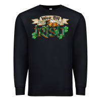 Black wee bit irish st patricks day Premium Sweatshirt - FaDigitalArtStudio