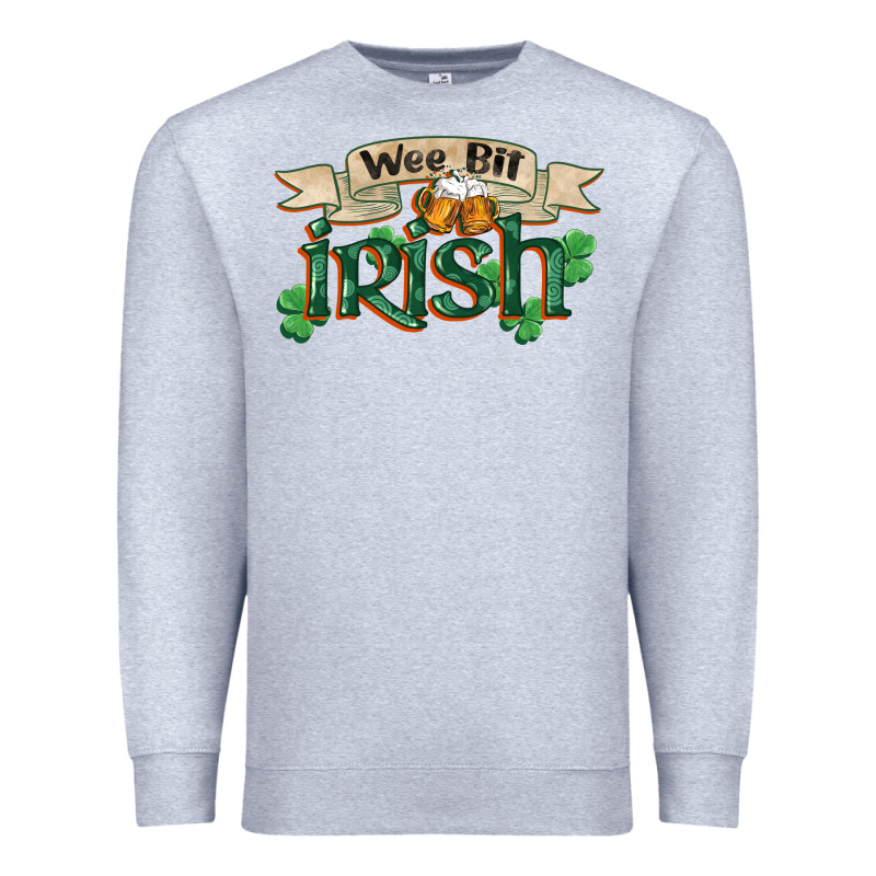 Wee Bit Irish St Patricks Day Premium Sweatshirt by FaDigitalArtStudio | Teevron