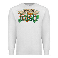 Oatmeal Heather wee bit irish st patricks day Premium Sweatshirt - FaDigitalArtStudio