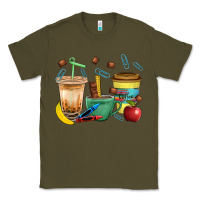 Army Green School Boy Coffee Cup Bbs Classic Tee - BundleAndBundleShop