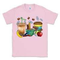 Bubblegum Pink School Boy Coffee Cup Bbs Classic Tee - BundleAndBundleShop