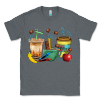 Charcoal Heather School Boy Coffee Cup Bbs Classic Tee - BundleAndBundleShop