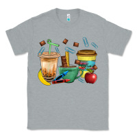 Heather Grey School Boy Coffee Cup Bbs Classic Tee - BundleAndBundleShop