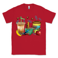 Red School Boy Coffee Cup Bbs Classic Tee - BundleAndBundleShop