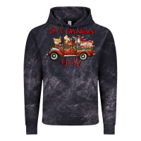 Cloud Black it's christmas y'all truck with farm animals Vintage Hoodie - RanaPortraitStore