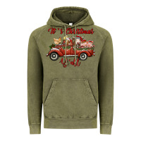 Vintage Olive it's christmas y'all truck with farm animals Vintage Hoodie - RanaPortraitStore