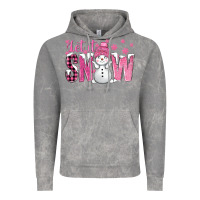 Cloud Rock Pink Let It Snow With Cute Snowman Vintage Hoodie - BundleAndBundleShop