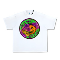 White halloween round earrings Urban Heavy Tee - BundleAndBundleShop