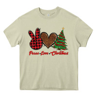 Mossy peace love christmas Heavy Core Tee - BarkalooDesign