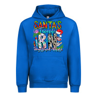 Cobalt Santa's Favorite RN Registered Nurse Urban Hoodie - CowhideDigitalArt