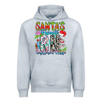 Heather Grey Santa's Favorite RN Registered Nurse Urban Hoodie - CowhideDigitalArt