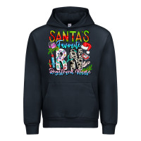 Navy Santa's Favorite RN Registered Nurse Urban Hoodie - CowhideDigitalArt
