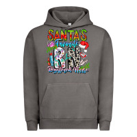 Pigment Tornado Santa's Favorite RN Registered Nurse Urban Hoodie - CowhideDigitalArt