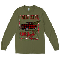 Army Green Farm Fresh Christmas Long Sleeve Tee - Bettercallsaul