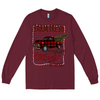 Burgundy Farm Fresh Christmas Long Sleeve Tee - Bettercallsaul