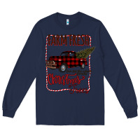 Navy Farm Fresh Christmas Long Sleeve Tee - Bettercallsaul