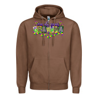 Chestnut mardi gras grandma Zipper Hoodie - CowGirlArtShop