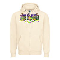 Sandshell mardi gras grandma Zipper Hoodie - CowGirlArtShop