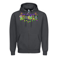 Smoke mardi gras grandma Zipper Hoodie - CowGirlArtShop