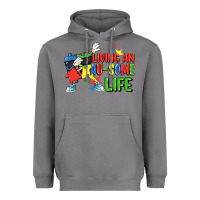 Storm Living an au-some life Autism Awareness Day Heavyweight Hoodie - FaDigitalArtStudio