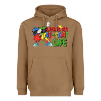 Toasted Coconut Living an au-some life Autism Awareness Day Heavyweight Hoodie - FaDigitalArtStudio
