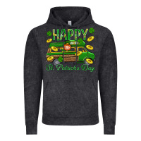 Vintage Black Happy St. Patricks Day Vintage Hoodie - BundleAndBundleShop
