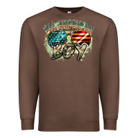 Chestnut All American boy 4th of july Premium Sweatshirt - FaDigitalArtStudio