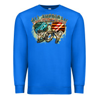 True Royal All American boy 4th of july Premium Sweatshirt - FaDigitalArtStudio