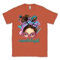 Copper Messy Bun Cosmetologist Bbs Classic Tee - BundleAndBundleShop