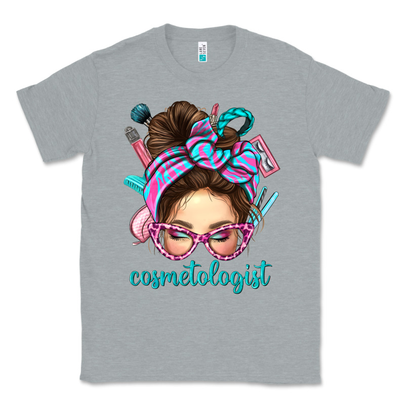 Messy Bun Cosmetologist Bbs Classic Tee by BundleAndBundleShop | Teevron