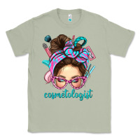 Matcha Messy Bun Cosmetologist Bbs Classic Tee - BundleAndBundleShop