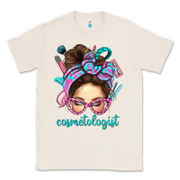 Natural Messy Bun Cosmetologist Bbs Classic Tee - BundleAndBundleShop